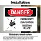 Signmission Emergency Evacuation Meeting Place, 14 in W x Rectangle, Vinyl Decal OS-2PACK-DS-D-1014-L-2327 - alternate 2
